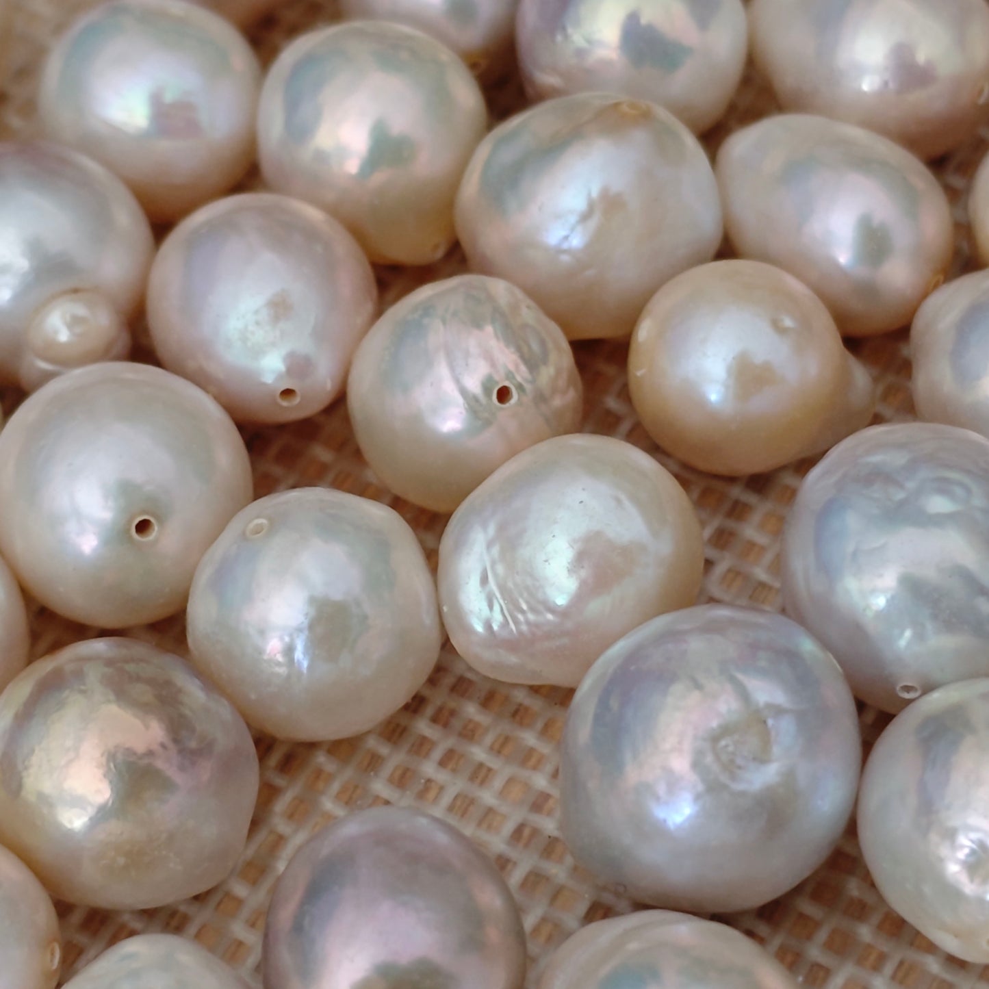Clearance Sale 50 pcs 12-14mm full hole natural kasumi freshwater loose pearls free shipping