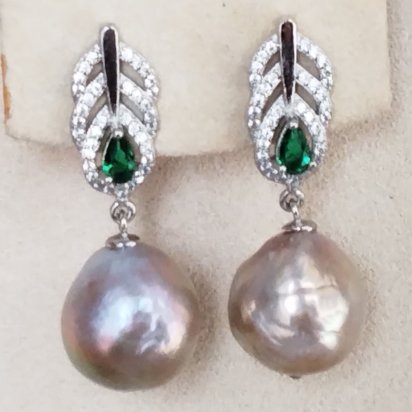 wholesale 15 pairs different style 12-13mm Baroque kasumi pearl dangle earrings