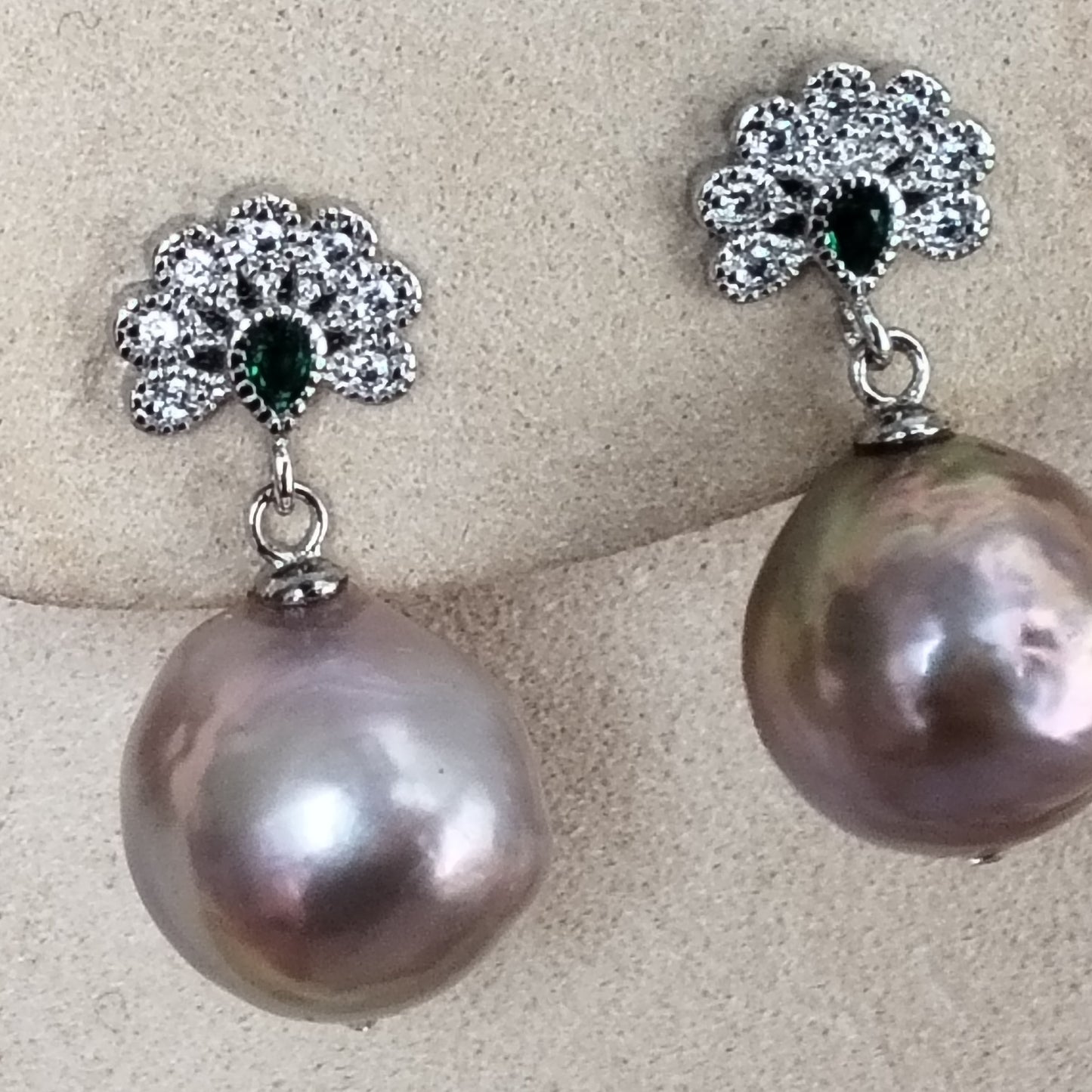 wholesale 15 pairs different style 12-13mm Baroque kasumi pearl dangle earrings