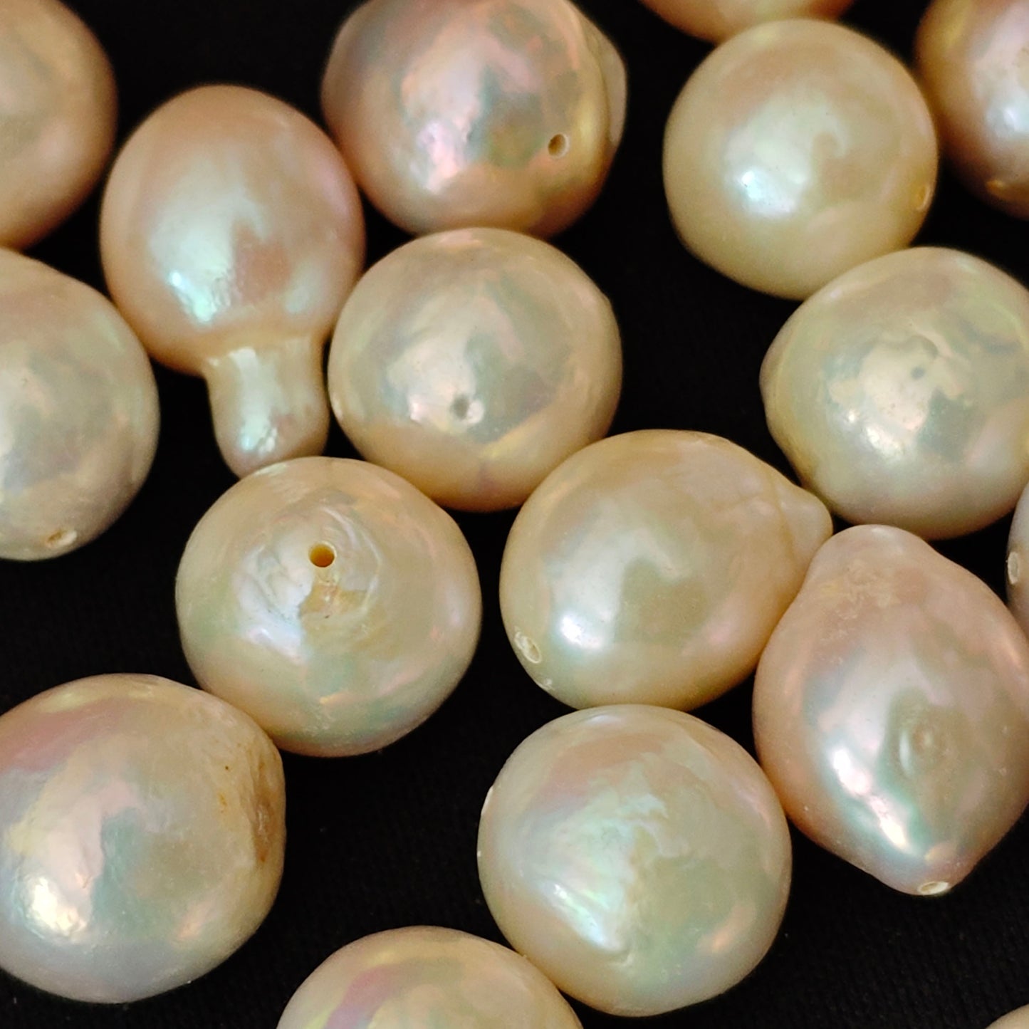 Clearance Sale 50 pcs 12-14mm full hole natural kasumi freshwater loose pearls free shipping