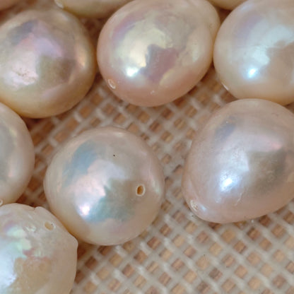 Clearance Sale 50 pcs 12-14mm full hole natural kasumi freshwater loose pearls free shipping
