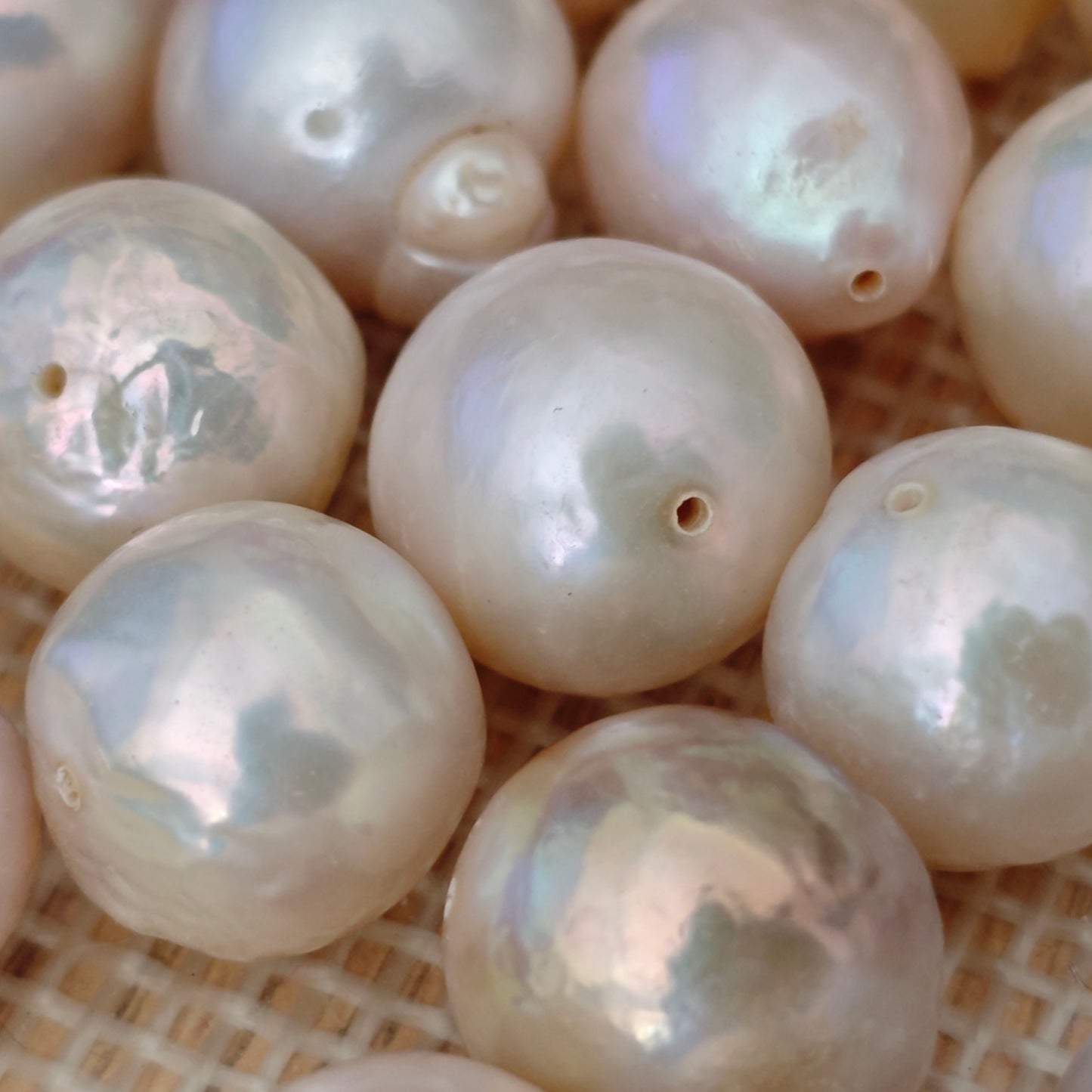 Clearance Sale 50 pcs 12-14mm full hole natural kasumi freshwater loose pearls free shipping