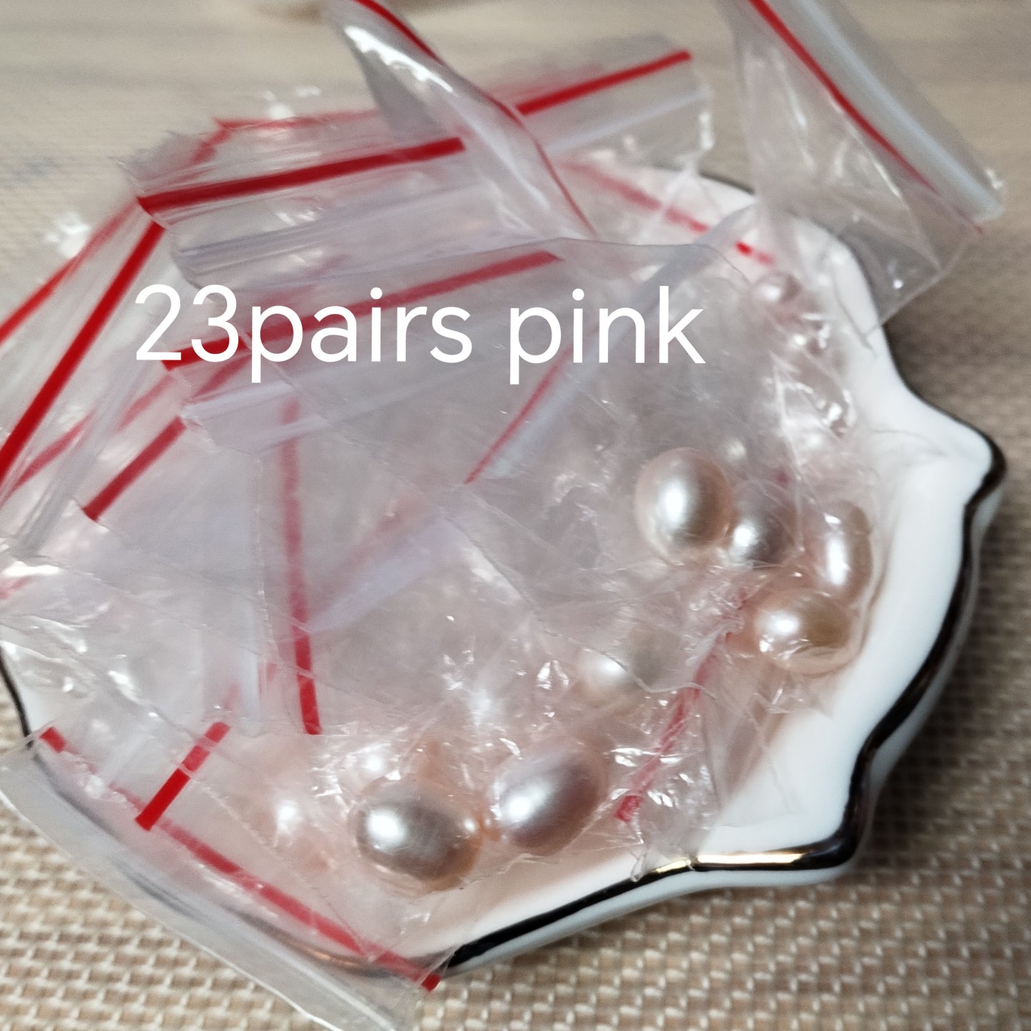 AAA 69 Pairs drop freshwater pearl half drilled for earring pendant