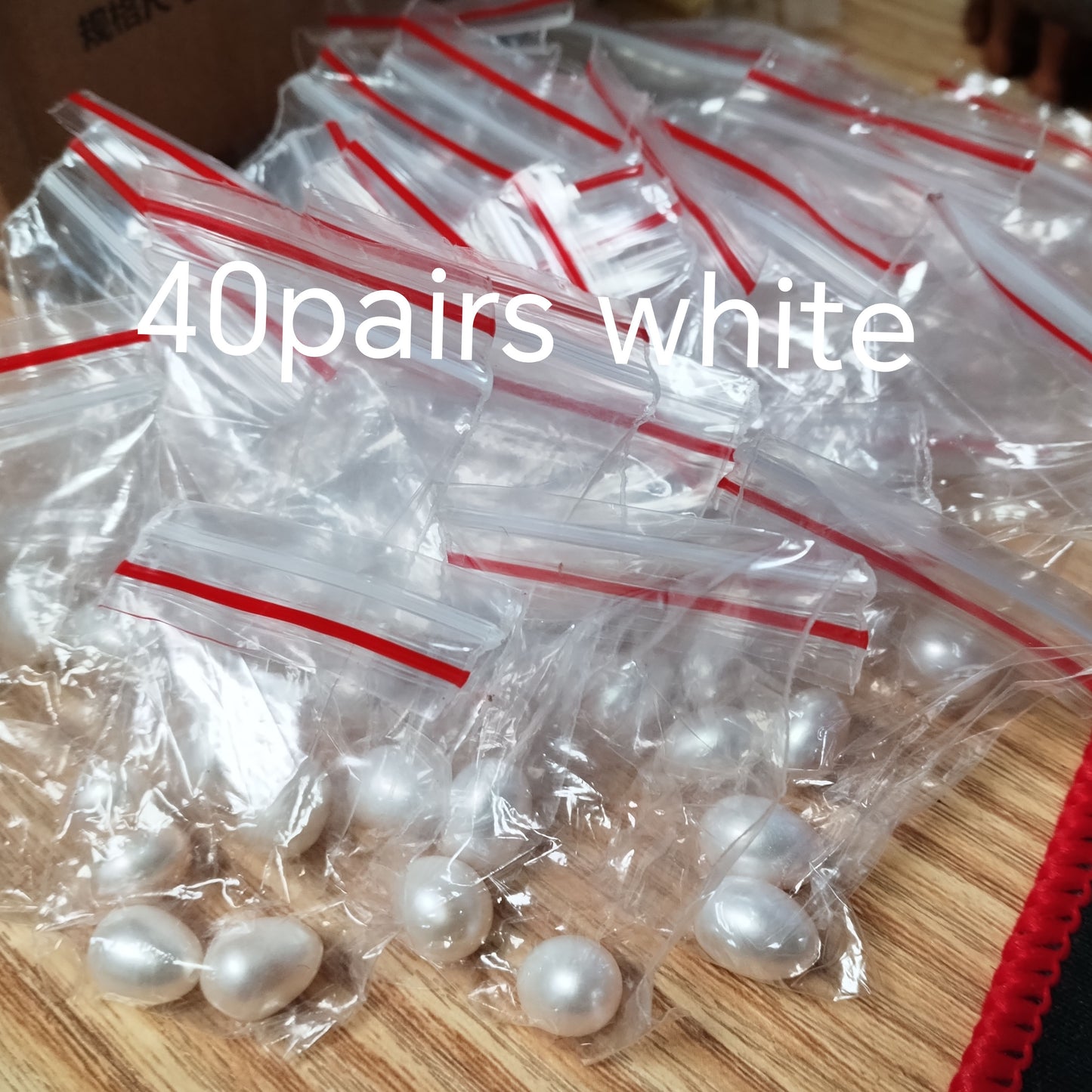 AAA 69 Pairs drop freshwater pearl half drilled for earring pendant
