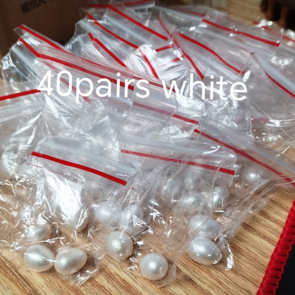 AAA 69 Pairs drop freshwater pearl half drilled for earring pendant