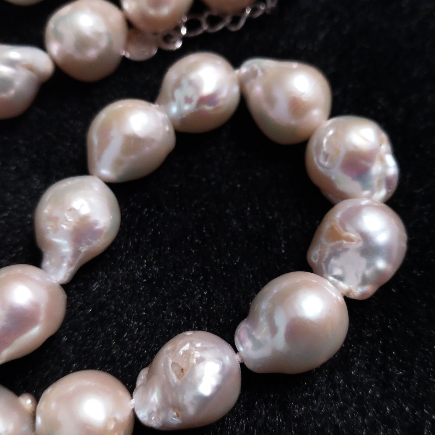 Gorgeous baroque natural pearl choker necklace 11-12mm reborn pearls free shipping
