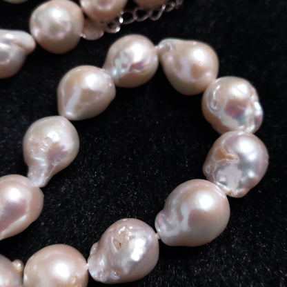 Gorgeous baroque natural pearl choker necklace 11-12mm reborn pearls free shipping