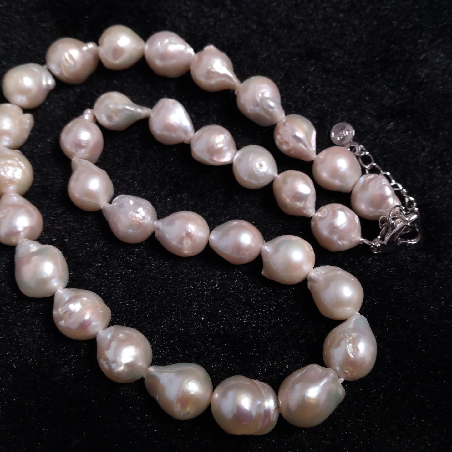 Gorgeous baroque natural pearl choker necklace 11-12mm reborn pearls free shipping