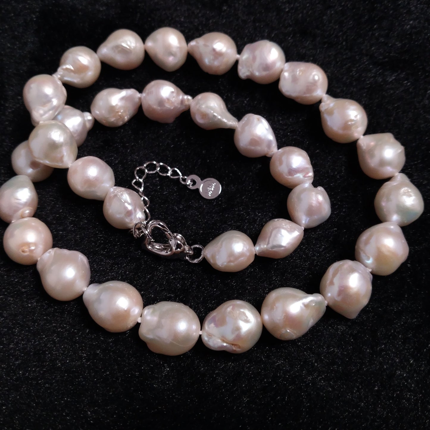 Gorgeous baroque natural pearl choker necklace 11-12mm reborn pearls free shipping