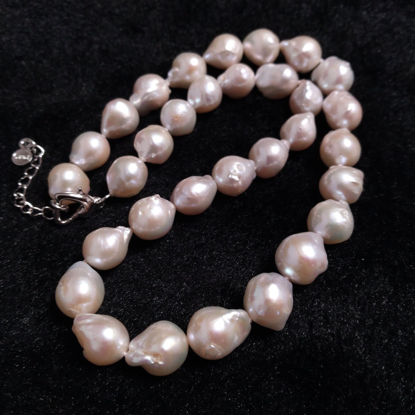 Gorgeous baroque natural pearl choker necklace 11-12mm reborn pearls free shipping