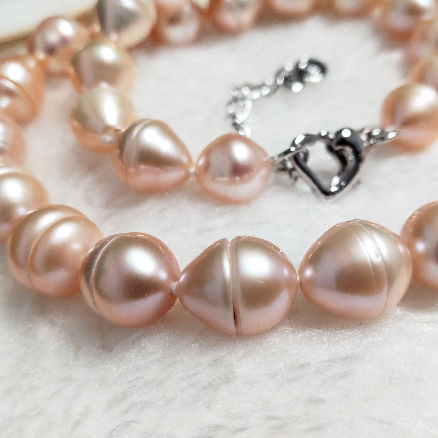 9-10*9-12mm drop rice pink cultured pearl choker necklace free shipping 16" with extra chain