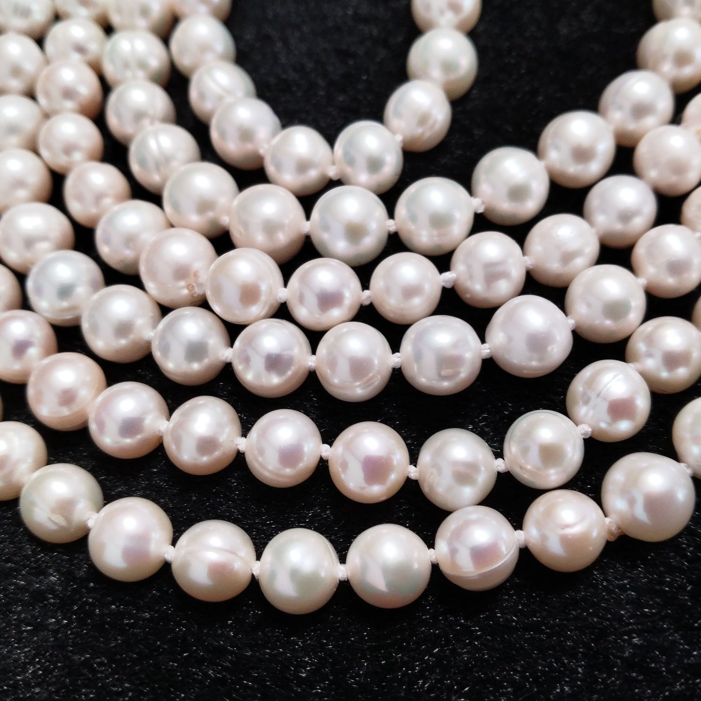 WOW 70" Long style white freshwater pearl necklace sweater jewelry