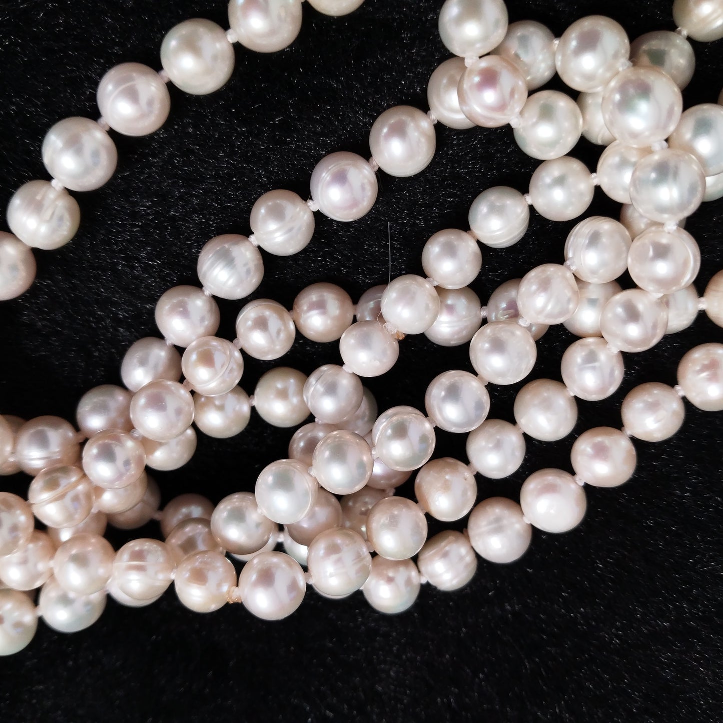 WOW 70" Long style white freshwater pearl necklace sweater jewelry