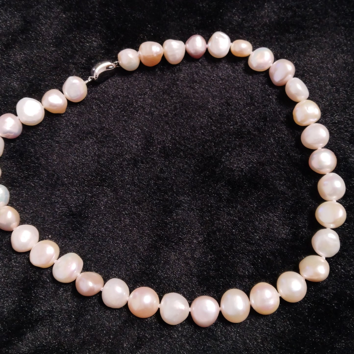 Good luster 17" Baroque nugget Mixed fresh water pearl necklace for mom 11-13mm