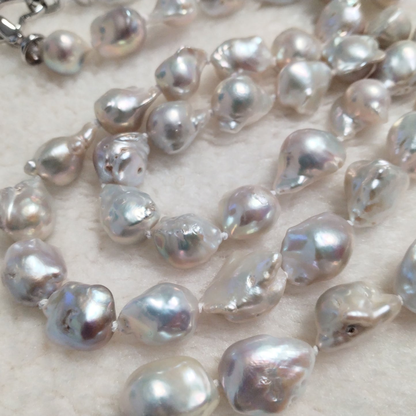 96CM Long style natural Baroque reborn pearl necklace 11-13mm for female model