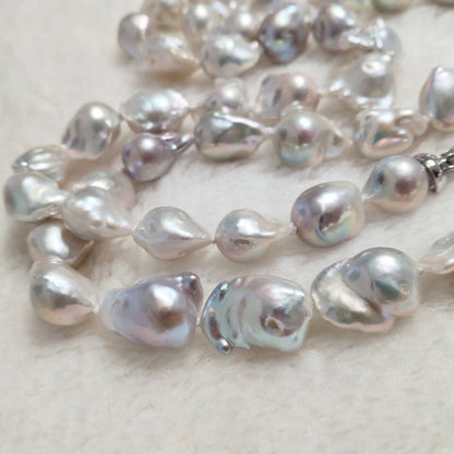 96CM Long style natural Baroque reborn pearl necklace 11-13mm for female model
