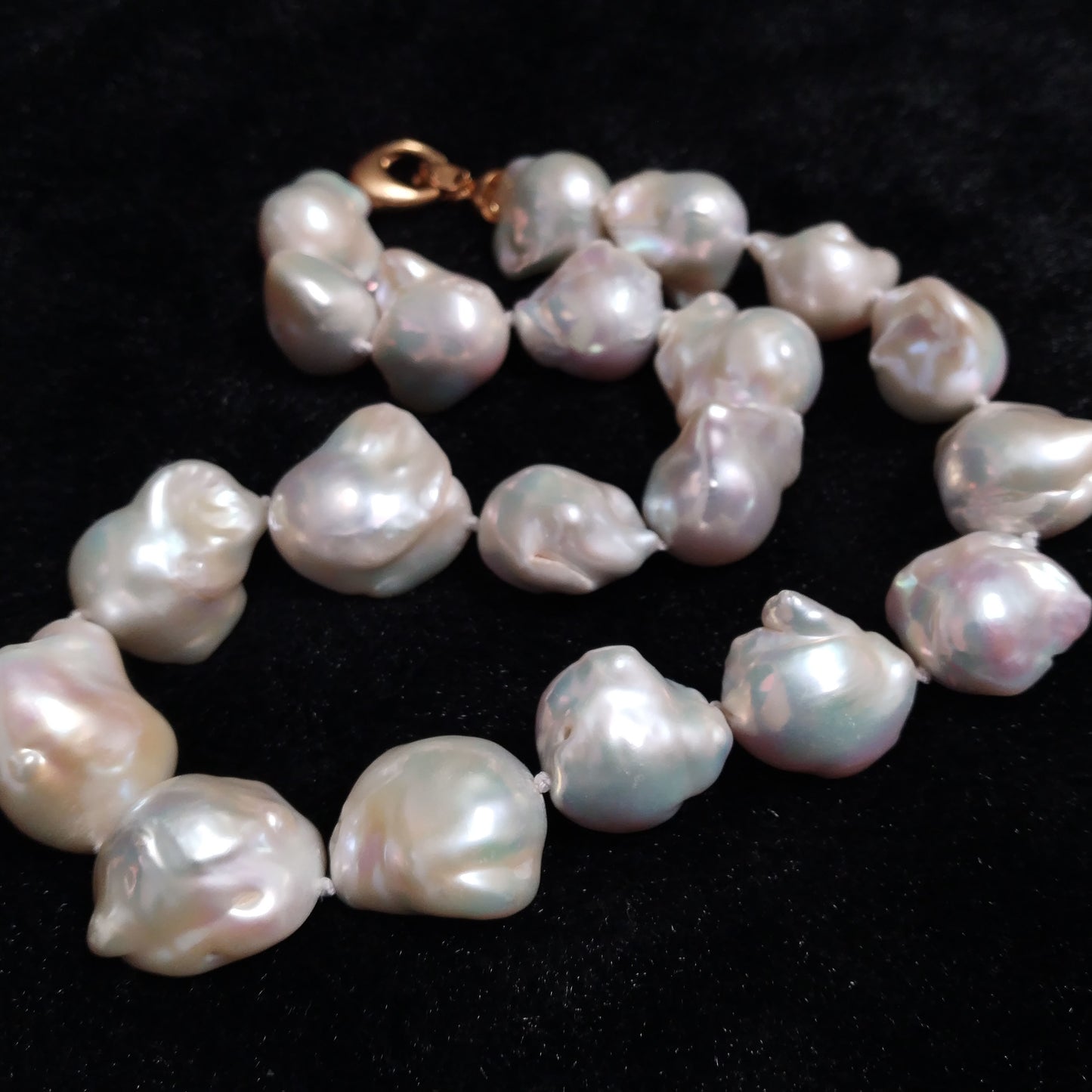 Amazing Huge 16-25*17-20mm Baroque FW pearl necklace 45cm