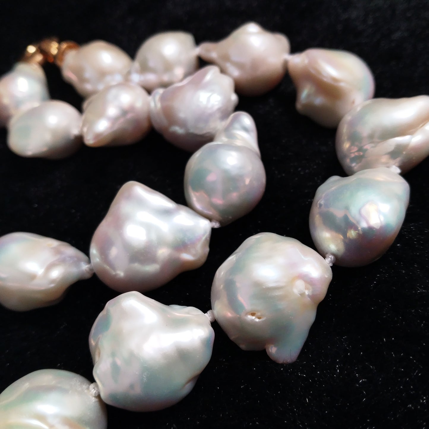 Amazing Huge 16-25*17-20mm Baroque FW pearl necklace 45cm