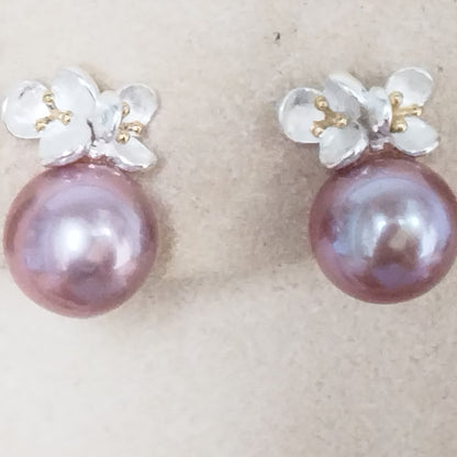 wholesale 15 pairs different style 12-13mm Baroque kasumi pearl dangle earrings