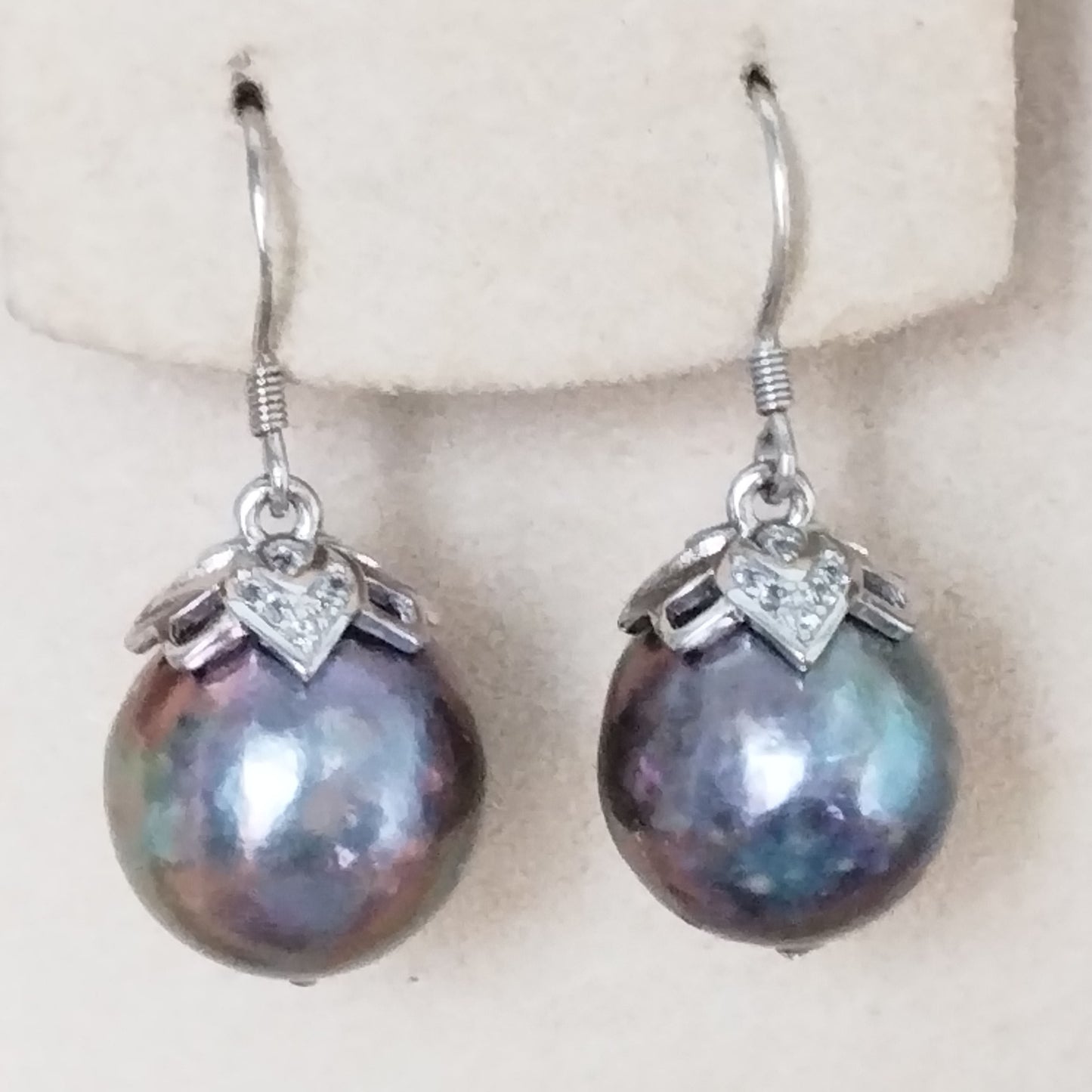 wholesale 15 pairs different style 12-13mm Baroque kasumi pearl dangle earrings