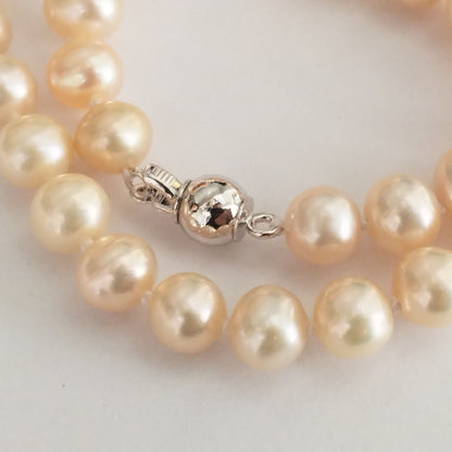 Fine 6mm small freshwater pearl necklace light pink and light purple special color option