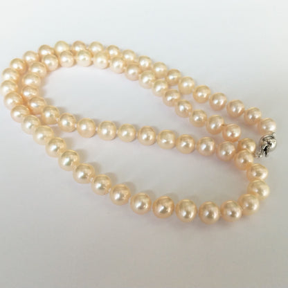 Fine 6mm small freshwater pearl necklace light pink and light purple special color option